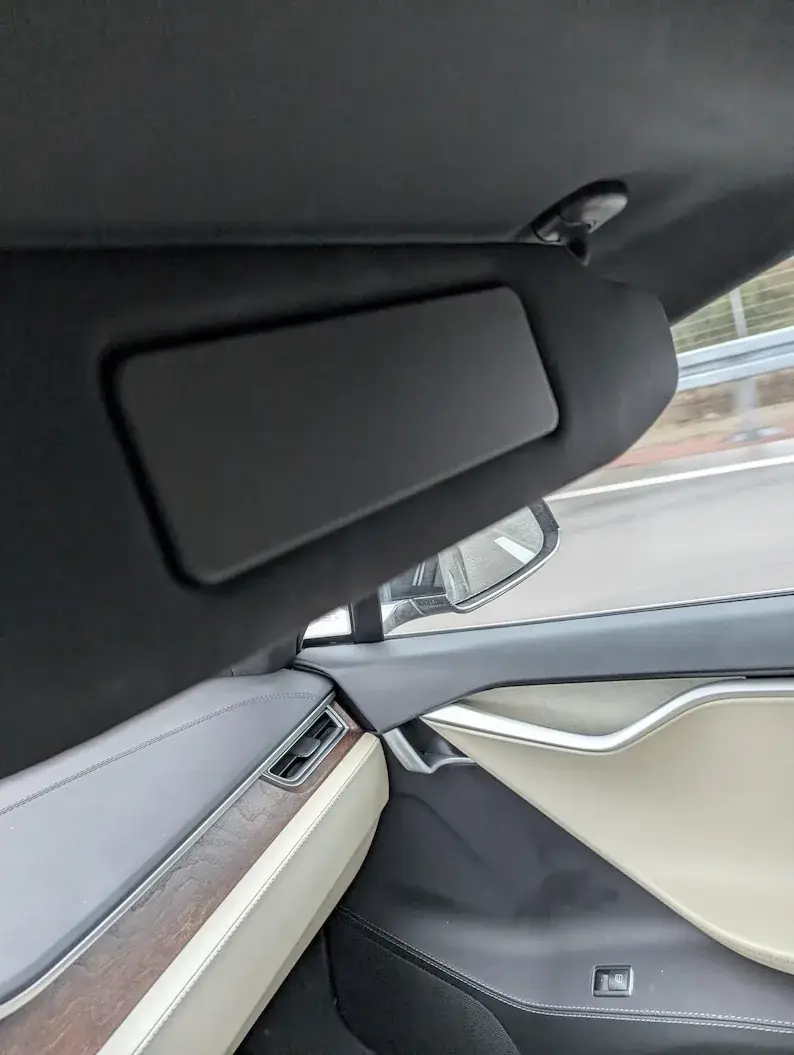 Spiegelabdeckung für Tesla Model S – Sonnenblende, 2012–2019 · 1/5