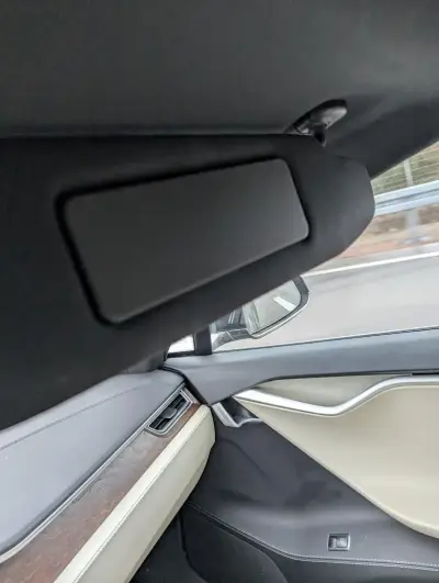 Sonstiges: Spiegelabdeckung für Tesla Model S – Sonnenblende, 2012–2019