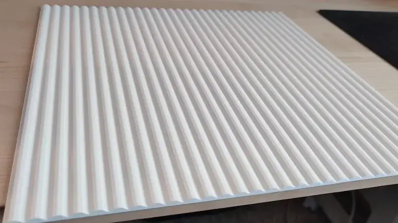 NØRDHAVN Overlay für IKEA Kallax/Eket – geriffelte Front in Weiß · 5/5